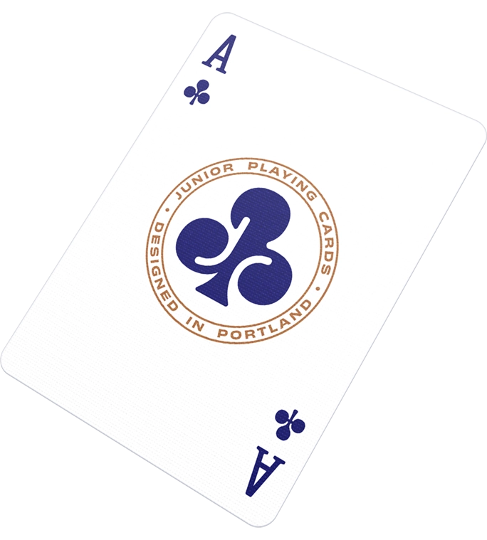 Ace of Clubs, Junior Playing Cards • Designed in Portland